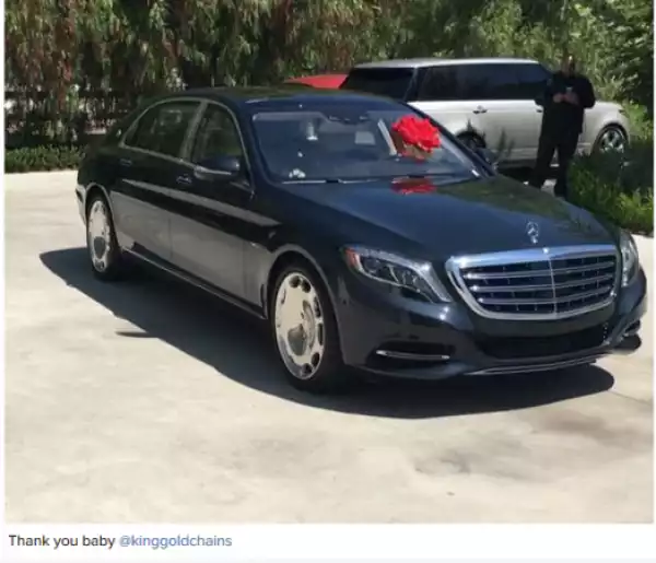 Tyga presents Kylie Jenner with a 2016 Maybach for her 19th birthday